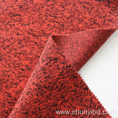 Customized color 100% polyester weft knitted fleece fabric for warm-keeping garments